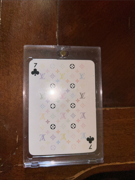 Louis Vuitton Accessories - Louis Vuitton White Card with Multicolor Monogram Motifs